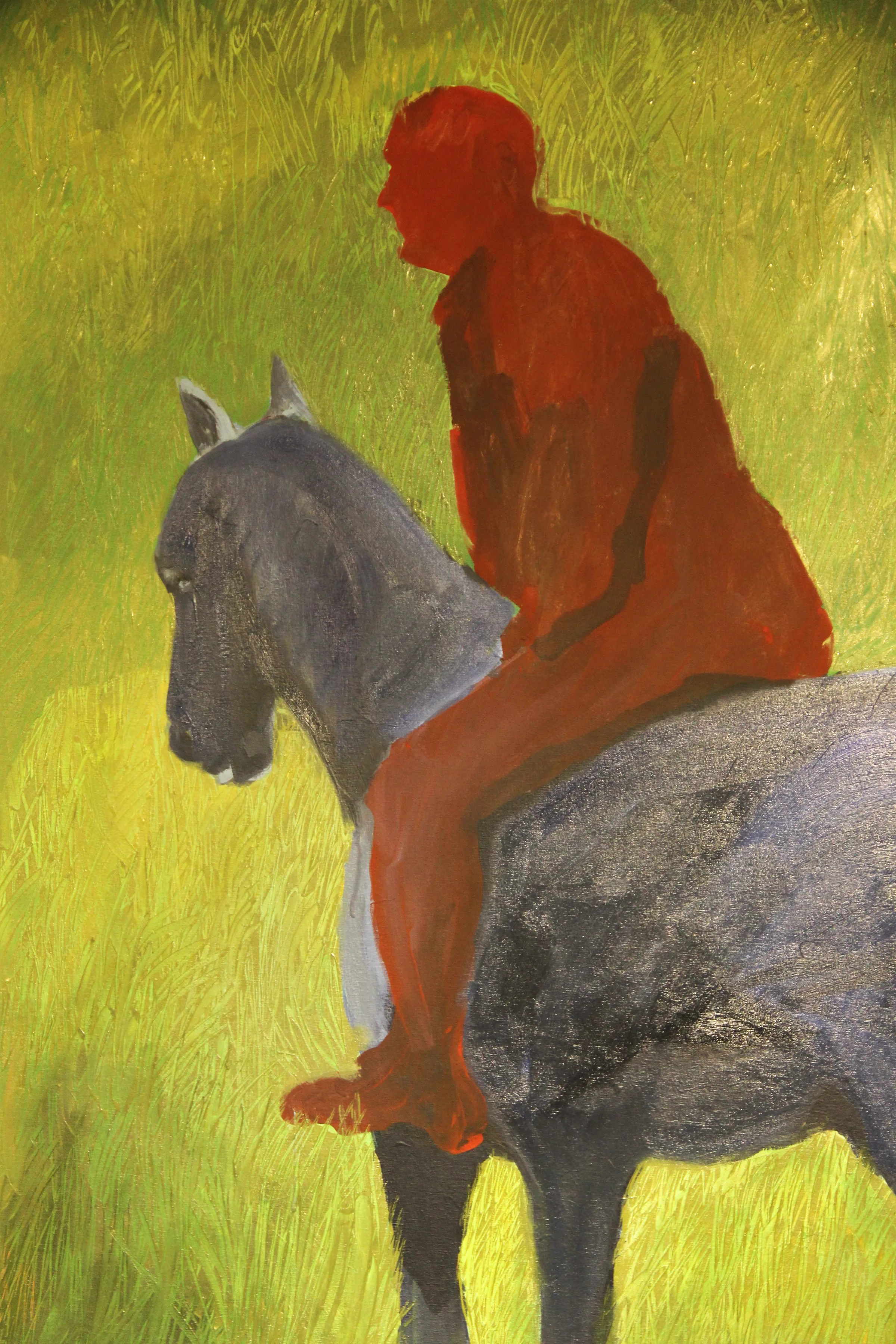 Caballo azul